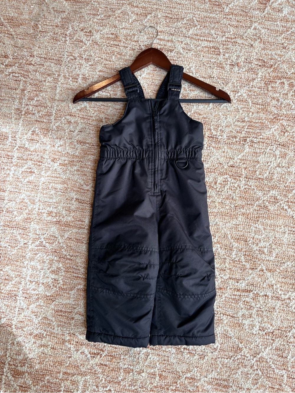 Wonderkids Black Snow Bib with Adjustable Straps